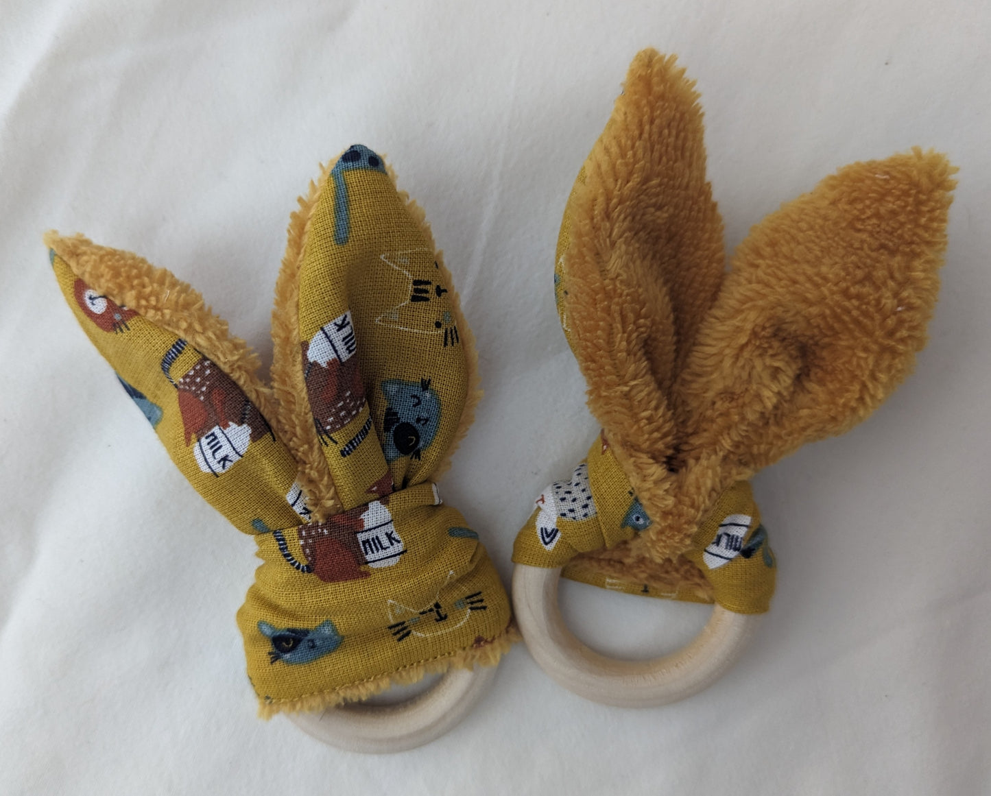 Anneau de dentition oreilles de lapin pour bébé