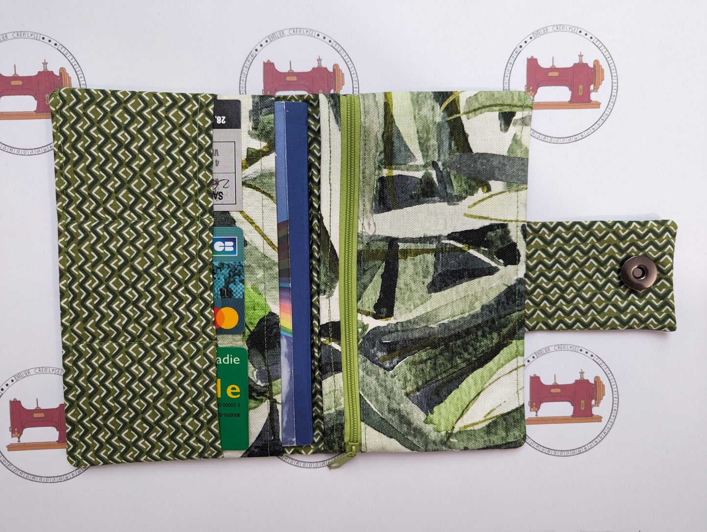 Porte feuille Feuille verte